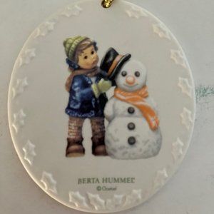 Berta Hummel Goebel 2002 Porcelain Christmas Ornament